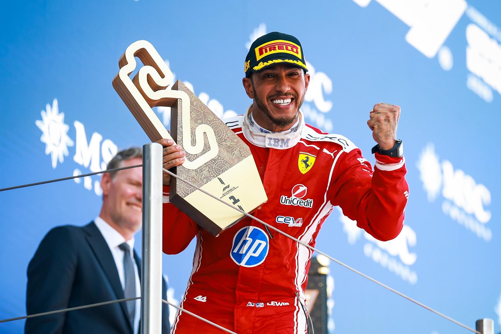 Hamilton Finally Claims First Ferrari Victory
